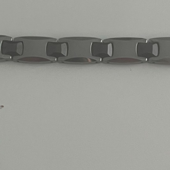 Zales Stainless Steel Link Bracelet - Picture 6 of 7